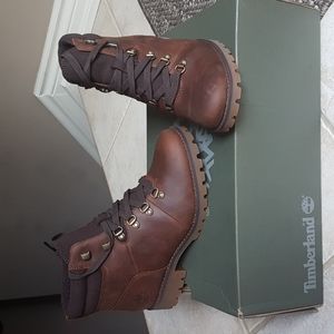 NWT TIMBERLAND Ellendale Brown Leather Boots Size 6.5